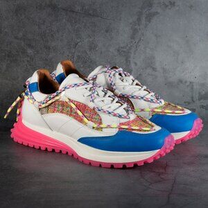 DWRS LABEL Made In Portugal Leather Sneakers Multicolor Metallic Womens